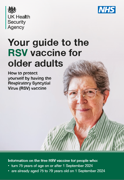 Your guide to the RSV vaccine for older adults How to protect yourself by having the Respiratory Syncytial Virus (RSV) vaccine. Information on the free RSV vaccine for people who: • turn 75 years of age on or after 1 September 2024 • are already aged 75 to 79 years old on 1 September 2024.